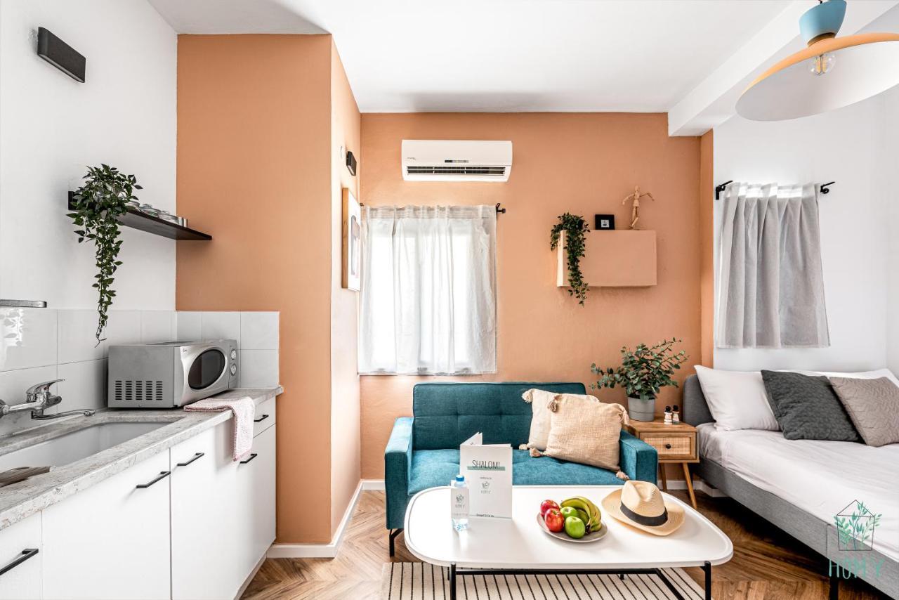 Stylish Studio Apartments On Dizengoff By Homy Tel Aviv Bagian luar foto