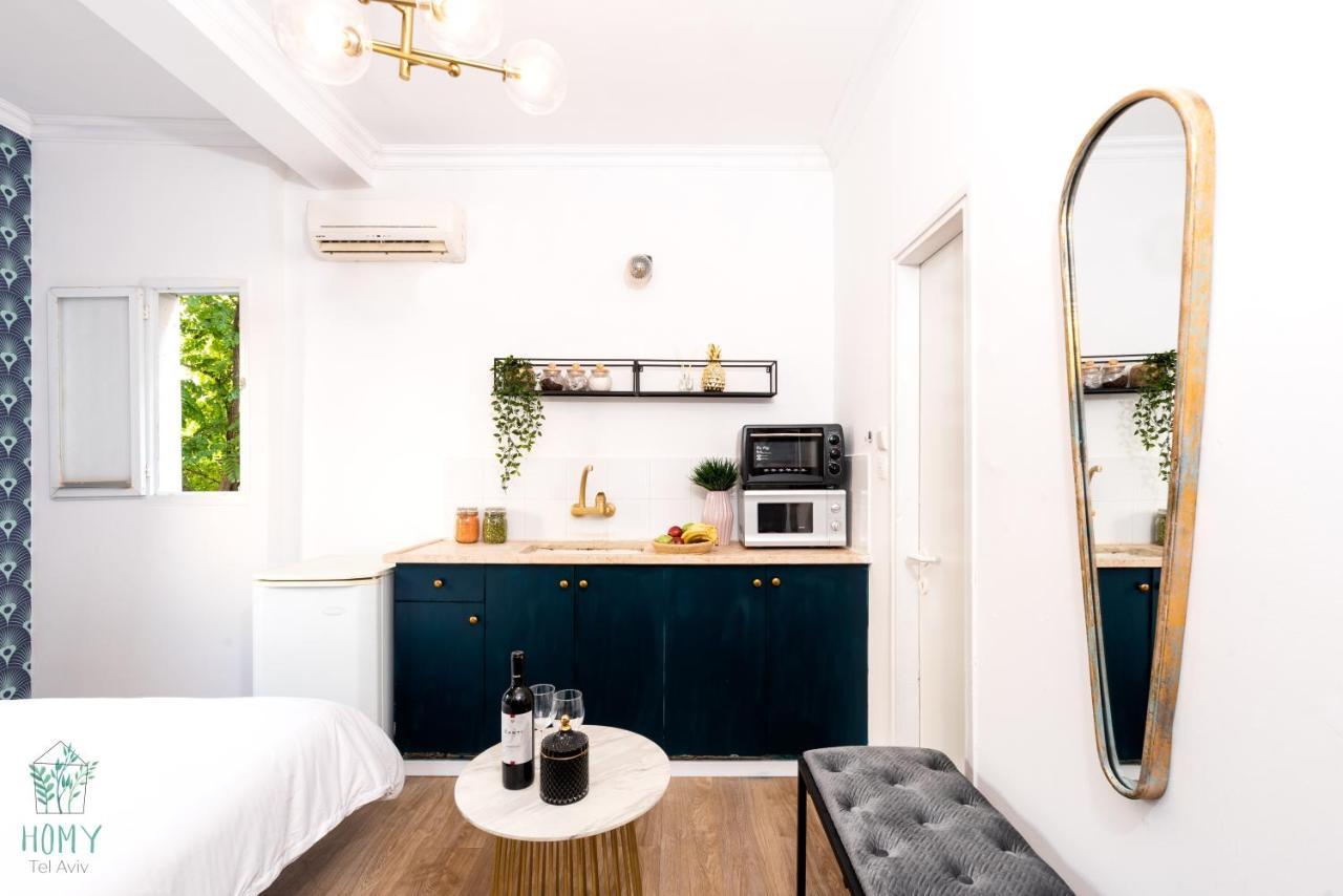 Stylish Studio Apartments On Dizengoff By Homy Tel Aviv Bagian luar foto